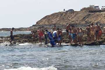 La charca de Salinetas, paraíso de las mantarrayas/TA.