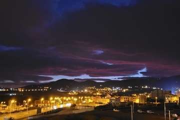 Atardecer de este domingo en Telde/Jesús Ruiz Mesa.