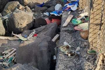 El extremo sur de la costa de Ojos de Garza, una pocilga/TA.