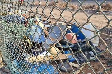 El extremo sur de la costa de Ojos de Garza, una pocilga/TA.