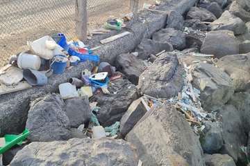 El extremo sur de la costa de Ojos de Garza, una pocilga/TA.