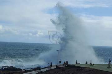 Oleaje en la costa de La Garita/TA.