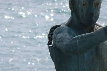 El temporal fisura del nuevo el hombro del Neptuno de Melenara/TA.