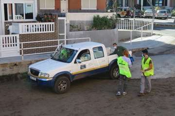 Una raya mantelina aparece muerta en la orilla de la playa de Salinetas/TA.