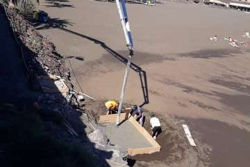 layas avanza en la ejecución del plan de rehabilitación del paseo marítimo de Telde/TA.