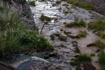 Desbordamiento de la red de aguas fecales en Ojos de Garza/Francisco José Mejías.