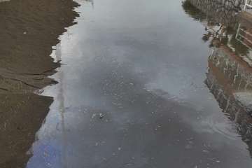  Telde se empapa con las primeras lluvias y el agua comienza a correr por sus barranquillos/TA.