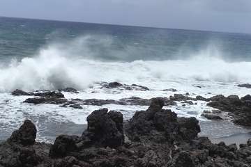 Oleaje en la costa de Telde/TA.