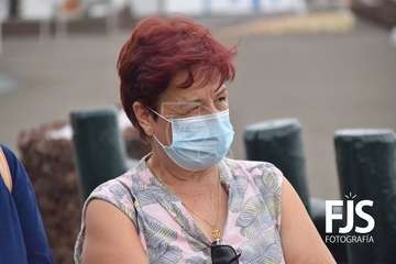 Izado de la bandera azul en Melenara/TA.