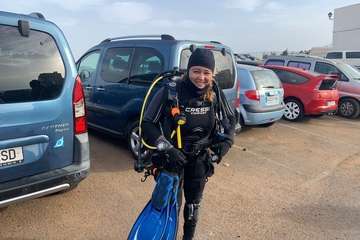 Zambullida en Tufia en la segunda jornada del VI Fotosub Costa de Telde/TA.