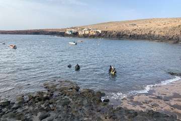 Zambullida en Tufia en la segunda jornada del VI Fotosub Costa de Telde/TA.