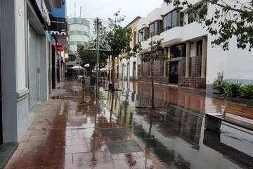 Telde se humedece con las primeras lluvias otoñales/Jesús Ruiz Mesa y Antonio Alí.