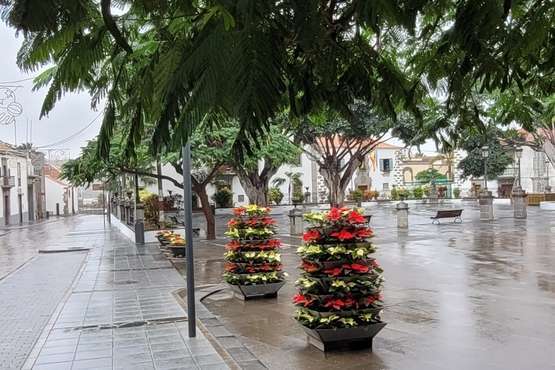 Telde se humedece con las primeras lluvias otoñales/Jesús Ruiz Mesa y Antonio Alí.