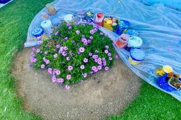 Mural en el parque urbano de La Barranquera-Telde/TA.