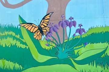 Mural en el parque urbano de La Barranquera-Telde/TA.