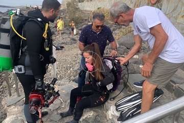 Las aguas de Taliarte, punto de arranque del VII FotoSub Costa de Telde/TA.