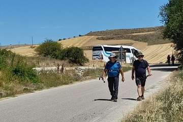 Senderistas de Telde culminan en siete días el tramo de Logroño a Burgos del Camino de Santiago/TA.
