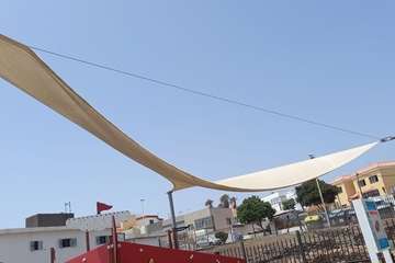 El Consistorio sustituirá la vela del parque infantil de La Garita al presentar desperfectos por el viento/TA.