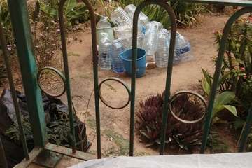 Los jardines comunitarios de Las Remudas se secan/TA.