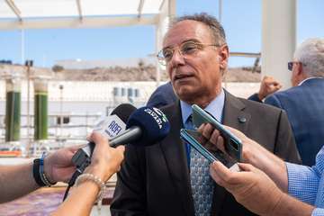 Visita a las instalaciones científicas de la ULPG en la costa de Taliarte-Telde/TA.