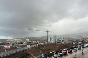 La lluvia regresa a Telde aunque de forma serena/TA.