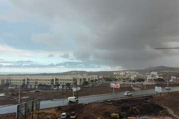 La lluvia regresa a Telde aunque de forma serena/TA.
