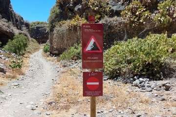 Telde recomienda a los senderistas no transitar por el Corredor Paisajístico ante la previsión de fuertes lluvias/TA.