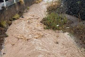 Efectos de las lluvias de la tormenta tropical Hermine en Telde/TA.