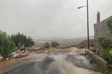 Efectos de las lluvias de la tormenta tropical Hermine en Telde/TA.