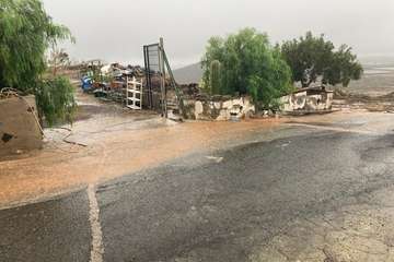Efectos de las lluvias de la tormenta tropical Hermine en Telde/TA.