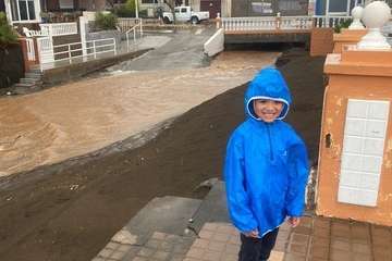 Efectos de las lluvias de la tormenta tropical Hermine en Telde/TA.