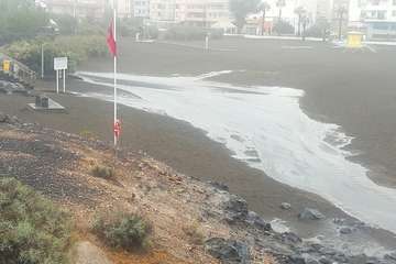 Efectos de las lluvias de la tormenta tropical Hermine en Telde/TA.