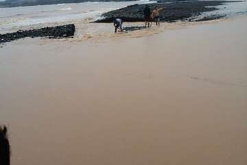 Canal inundado de Ojos de Garza/TA.