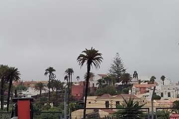 El casco urbano durante la tarde de este domingo/Jesús Ruiz Mesa.