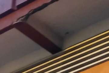 Desprendimientos en la fachada trasera del Mercado Municipal/TA.