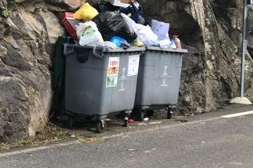 El desplome de la GC-80 dificulta la vida de los vecinos de Las Goteras (Telde)/TA.