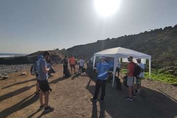 Campaña de limpieza en la costa teldense de Jinámar/TA.