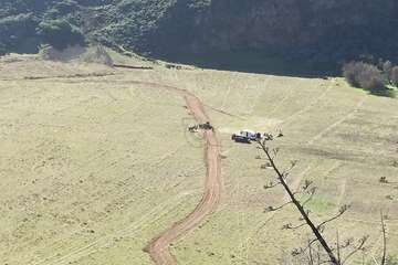 Denuncian la apertura de una pista en el fondo de la Caldera de los Marteles para grabar la serie 'El Zorro'/TA.