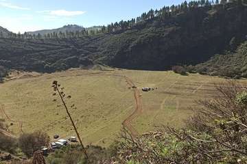 Denuncian la apertura de una pista en el fondo de la Caldera de los Marteles para grabar la serie 'El Zorro'/TA.