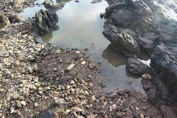 El vertido de aguas residuales en riscos de La Garita procede de una vieja tubería/TA.