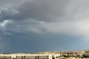 Telde se encapota pero sin una gota de agua por el momento/Jesús Ruiz Mesa.