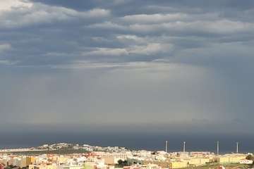 Telde se encapota pero sin una gota de agua por el momento/Jesús Ruiz Mesa.