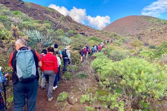 Nueva ruta de Turcón por el campo de volcanes de Jinámar/TA.