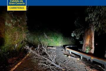  Madrugada de viento racheado en Telde e incidencias en la isla/TA.