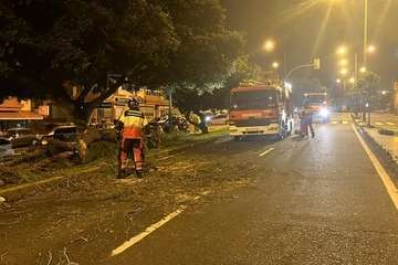  Madrugada de viento racheado en Telde e incidencias en la isla/TA.