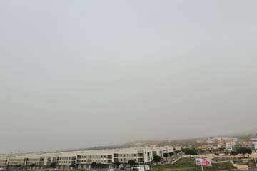  La calima ensombrece el cielo de Telde/Jesús Ruiz Mesa.