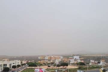  La calima ensombrece el cielo de Telde/Jesús Ruiz Mesa.
