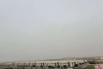  La calima ensombrece el cielo de Telde/Jesús Ruiz Mesa.