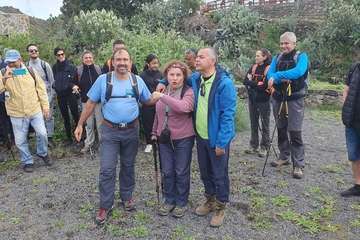 Caminata de Turcón por Lomo Cuevas de Cuba/TA.