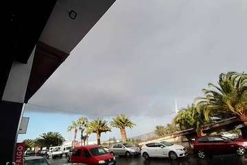 Granizada y lluvia en Telde/TA.